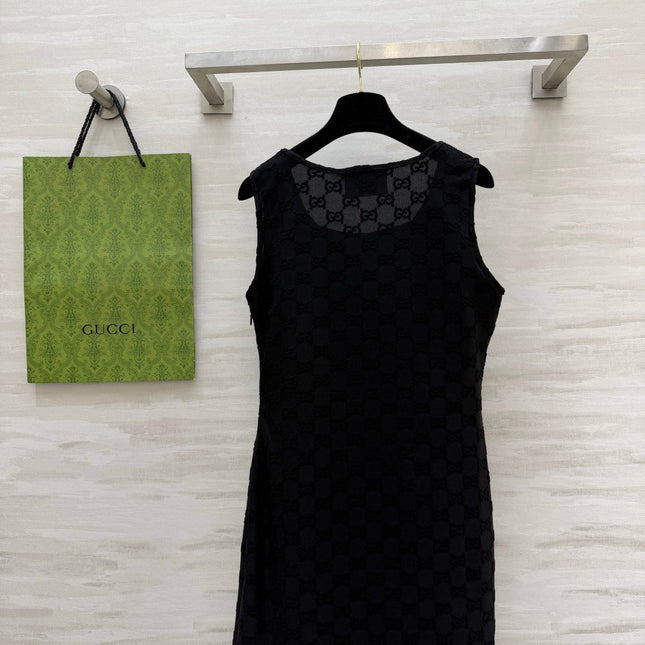 GUCCI 26S SLEEVELESS BLACK DRESS 396