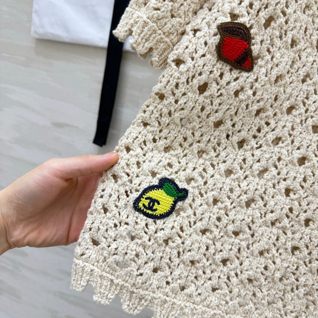 CHANEL 26S KNIT COLLARED TOP 1424