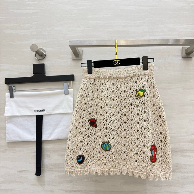 CHANEL 26S KNIT MIDI SKIRT 1423