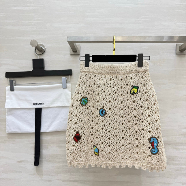 CHANEL 26S KNIT MIDI SKIRT 1423