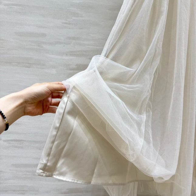 DIOR 26S SLEEVELESS LACE MAXI DRESS 1400
