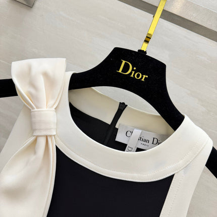DIOR 26S SLEEVELESS A-LINE DRESS WITH BOW 1399