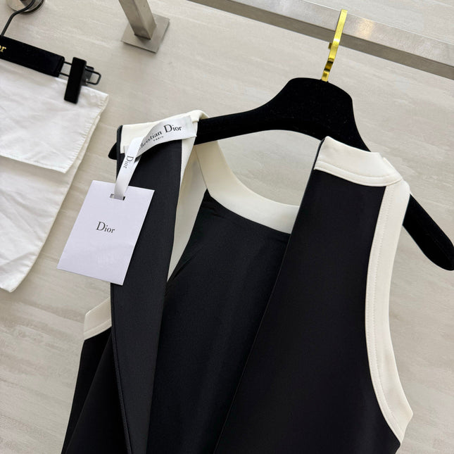 DIOR 26S SLEEVELESS A-LINE DRESS WITH BOW 1399