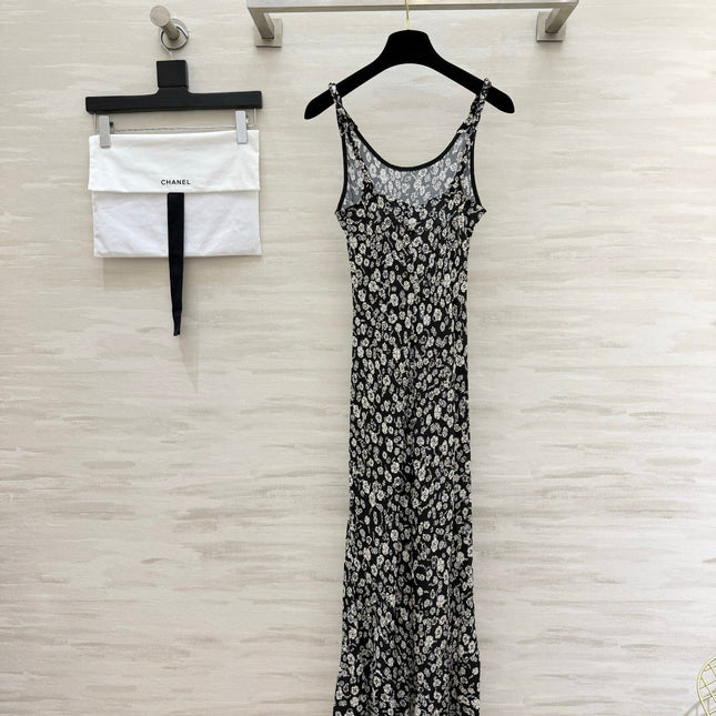 CHANEL 26S FLORAL MAXI SLIP DRESS 1330