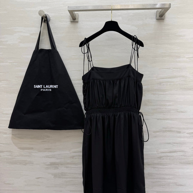 YSL 26S STRAP SLIP DRESS 458