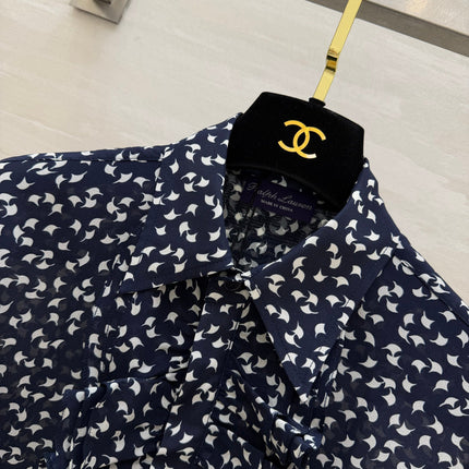 RALPH LAUREN 26S PRINTED SILK SHIRT 759