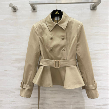 BURBERRY 26S PEPLUM TRENCH JACKET 526