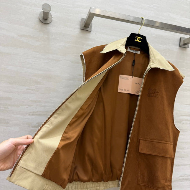 MIUMIU 26S ZIP-UP VEST 1600