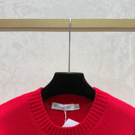 DIOR 25S LONG-SLEEVE KNIT CREWNECK SWEATER 641