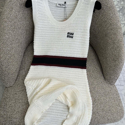 MIUMIU 26S SLEEVELESS KNIT DRESS STYLE 1110