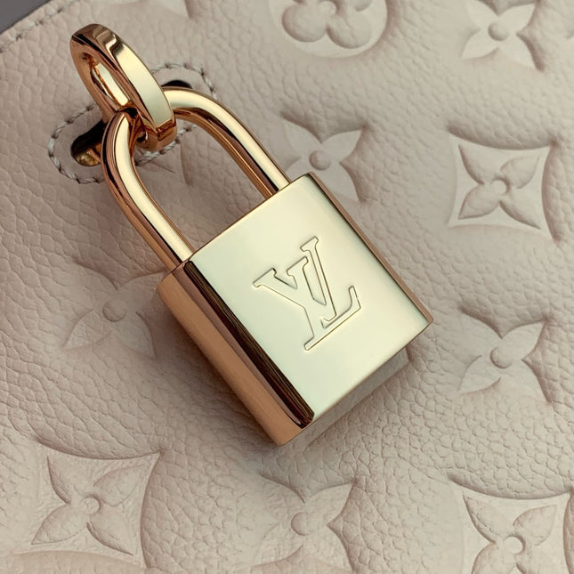 ANYTIME PM 34 IN NUDE PINK MONOGRAM EMPREINTE CALFSKIN