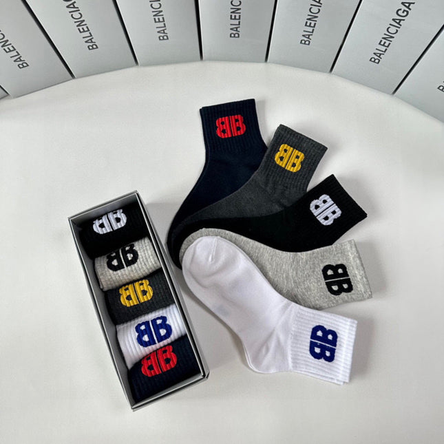 BALENCIAGA 26S ANKLE SOCKS 507976 (1 BOX)