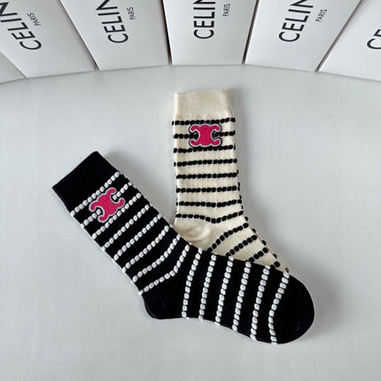 CELINE 26S CREW SOCKS 520270 (1 BOX)