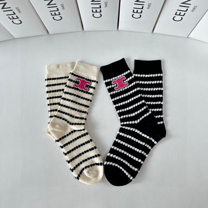 CELINE 26S CREW SOCKS 520270 (1 BOX)