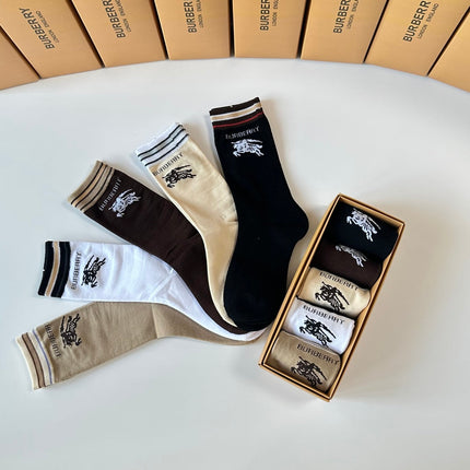 BURBERRY 26S CREW SOCKS 893680 (1 BOX)