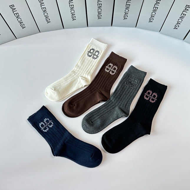 BALENCIAGA 26S CREW SOCKS 234047 (1 BOX)