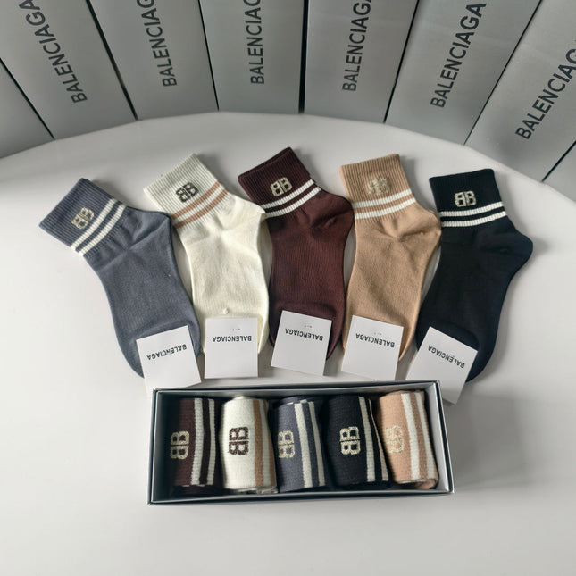 BALENCIAGA 26S ANKLE SOCKS 263813 (1 BOX)