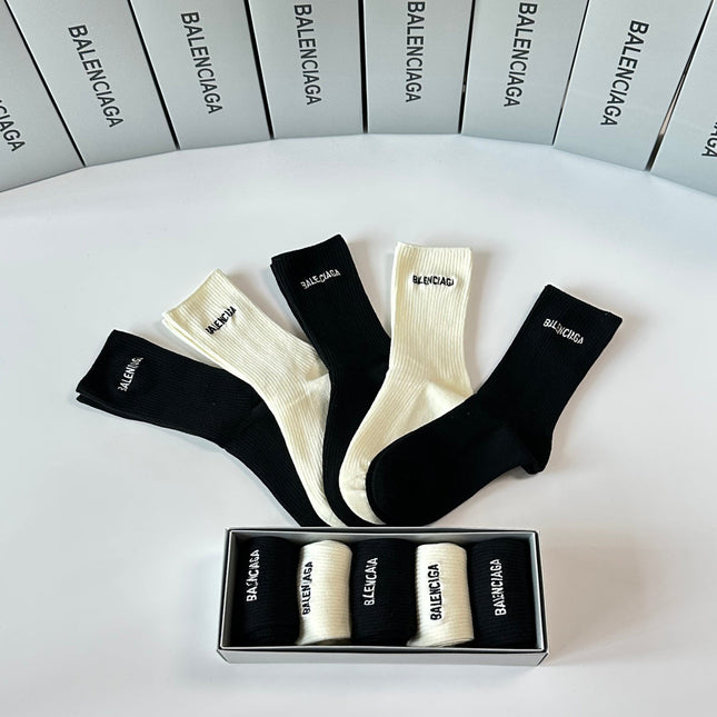 BALENCIAGA 26S CREW SOCKS 263816 (1 BOX)