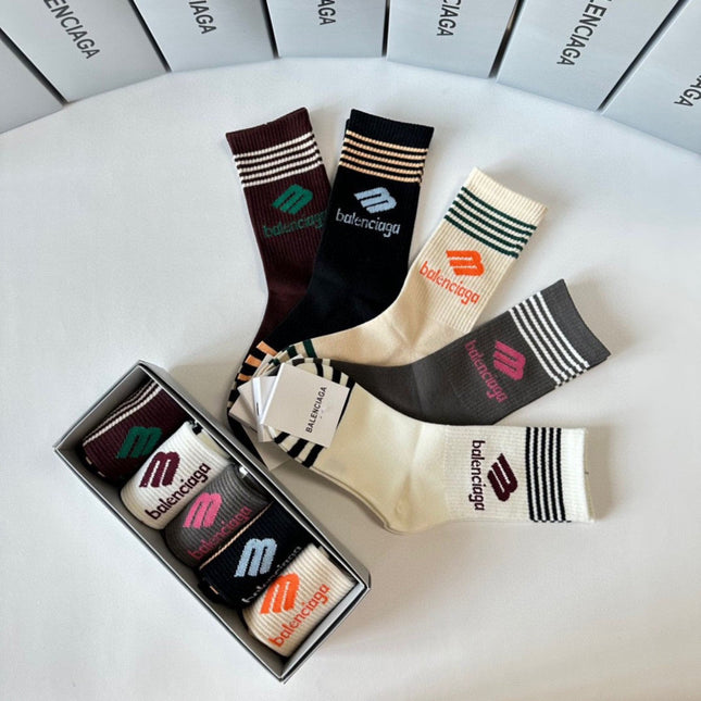 BALENCIAGA 26S CREW SOCKS 293195 (1 BOX)