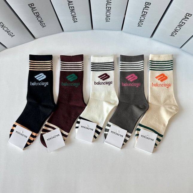 BALENCIAGA 26S CREW SOCKS 293195 (1 BOX)