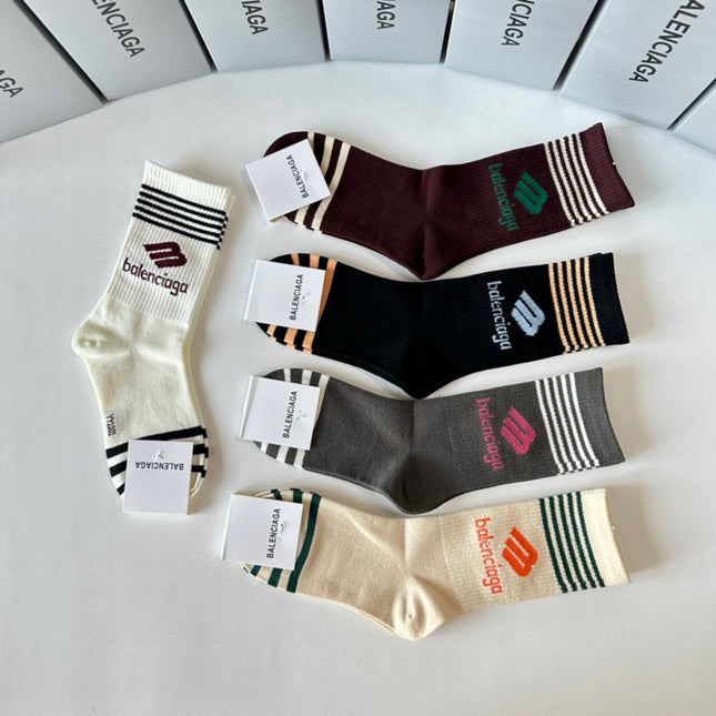 BALENCIAGA 26S CREW SOCKS 293195 (1 BOX)