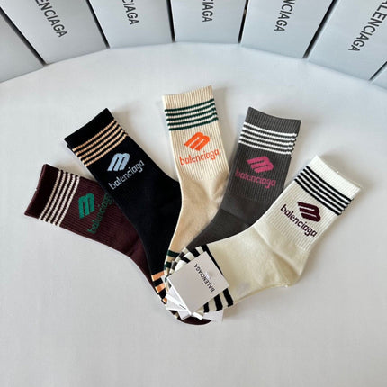 BALENCIAGA 26S CREW SOCKS 293195 (1 BOX)