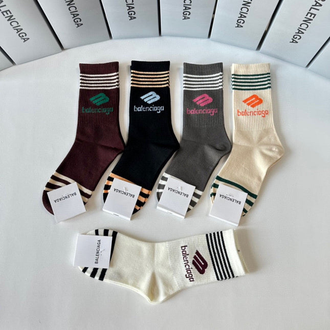 BALENCIAGA 26S CREW SOCKS 293195 (1 BOX)
