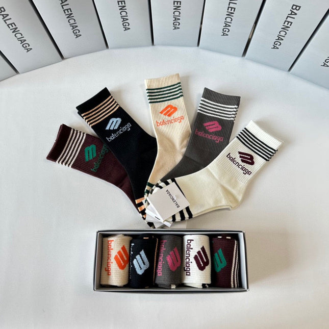 BALENCIAGA 26S CREW SOCKS 293195 (1 BOX)