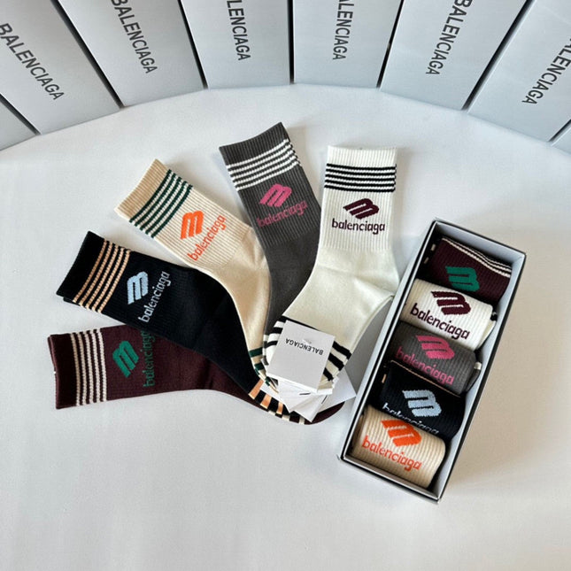 BALENCIAGA 26S CREW SOCKS 293195 (1 BOX)