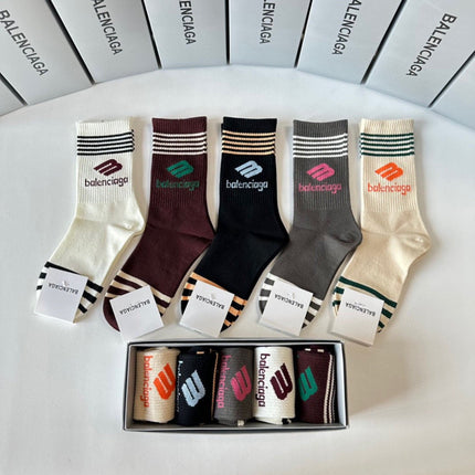 BALENCIAGA 26S CREW SOCKS 293195 (1 BOX)