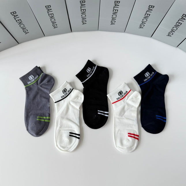 BALENCIAGA 26S ANKLE SOCKS 296484 (1 BOX)