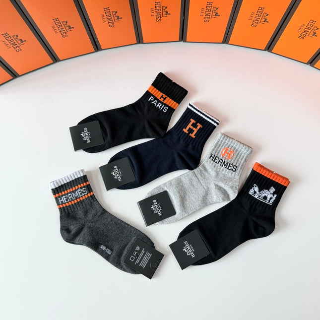 HERMES 26S ANKLE SOCKS 308046 (1 BOX)