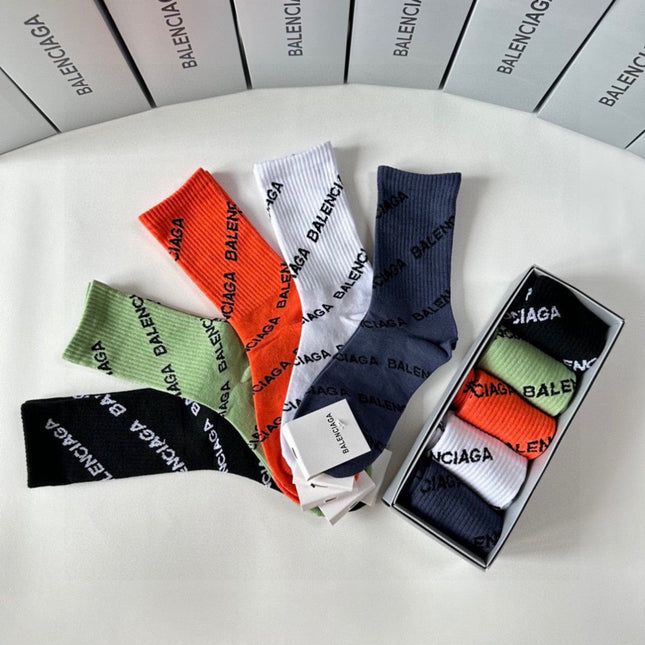 BALENCIAGA 26S CREW SOCKS 314728 (1 BOX)