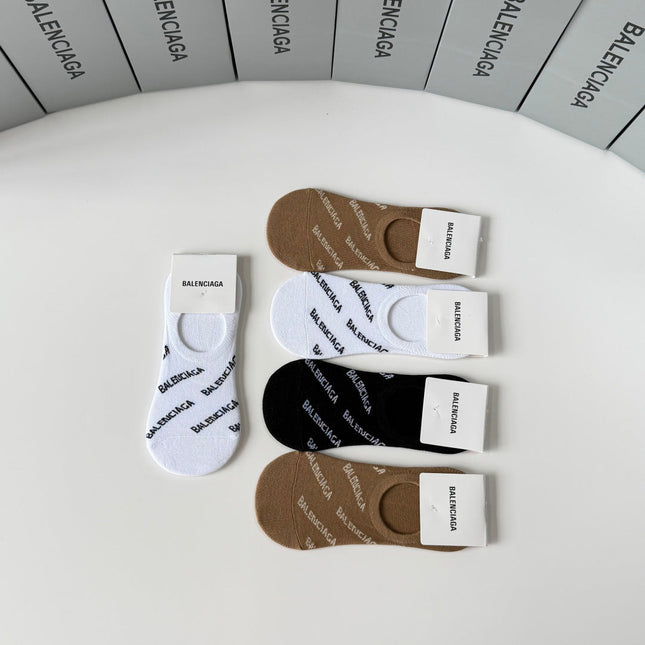 BALENCIAGA 26S NO-SHOW SOCKS 323163 (1 BOX)