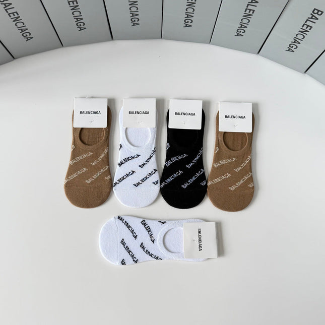 BALENCIAGA 26S NO-SHOW SOCKS 323163 (1 BOX)