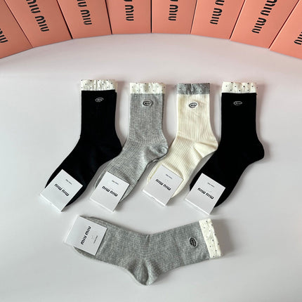 CELINE 26S CREW SOCKS 335523 (1 BOX)