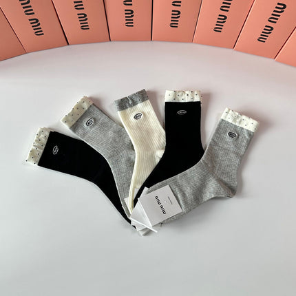 CELINE 26S CREW SOCKS 335523 (1 BOX)