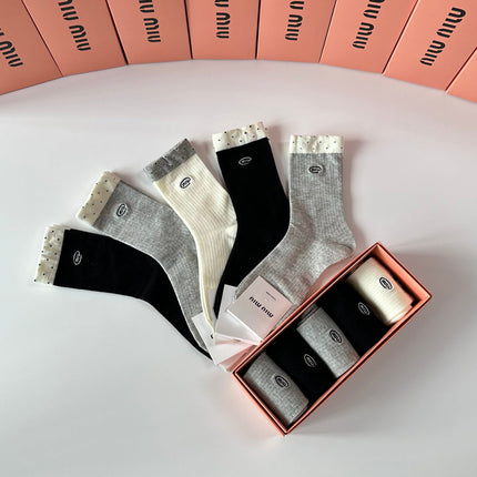 CELINE 26S CREW SOCKS 335523 (1 BOX)