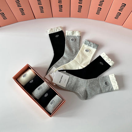 CELINE 26S CREW SOCKS 335523 (1 BOX)