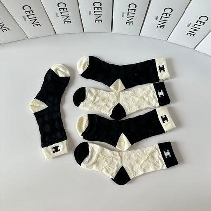CELINE 26S CREW SOCKS 341899 (1 BOX)