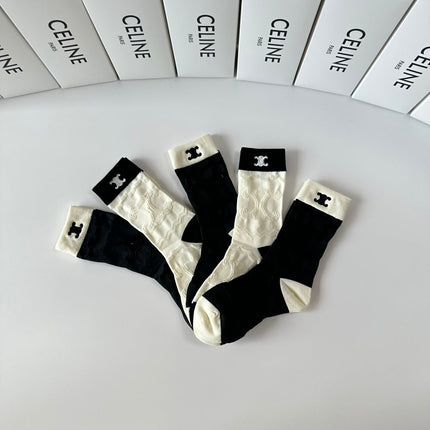 CELINE 26S CREW SOCKS 341899 (1 BOX)