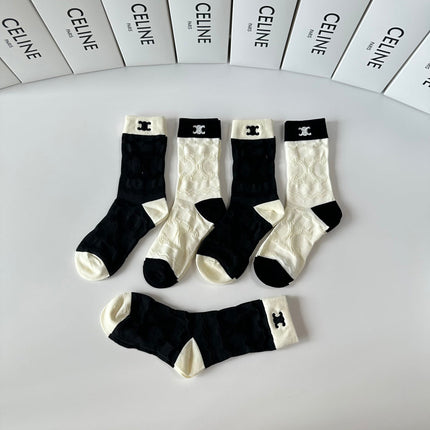 CELINE 26S CREW SOCKS 341899 (1 BOX)