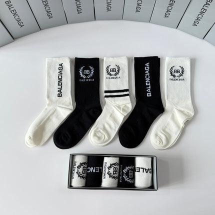 BALENCIAGA 26S CREW SOCKS 350964 (1 BOX)
