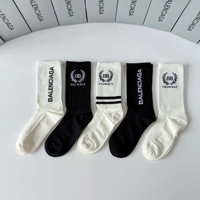 BALENCIAGA 26S CREW SOCKS 350964 (1 BOX)
