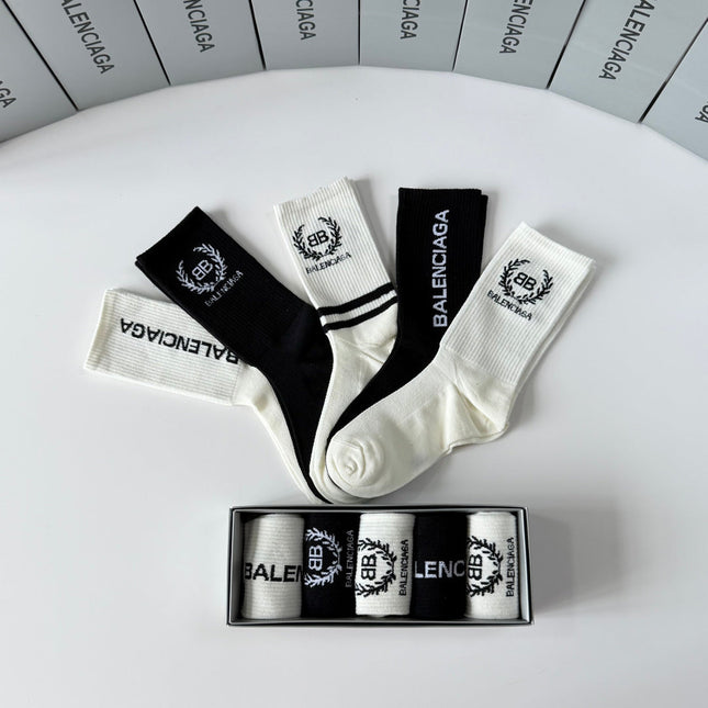 BALENCIAGA 26S CREW SOCKS 350964 (1 BOX)
