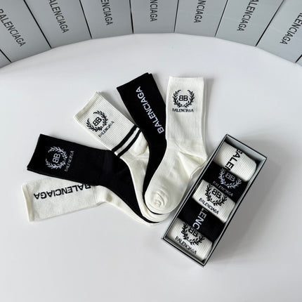BALENCIAGA 26S CREW SOCKS 350964 (1 BOX)
