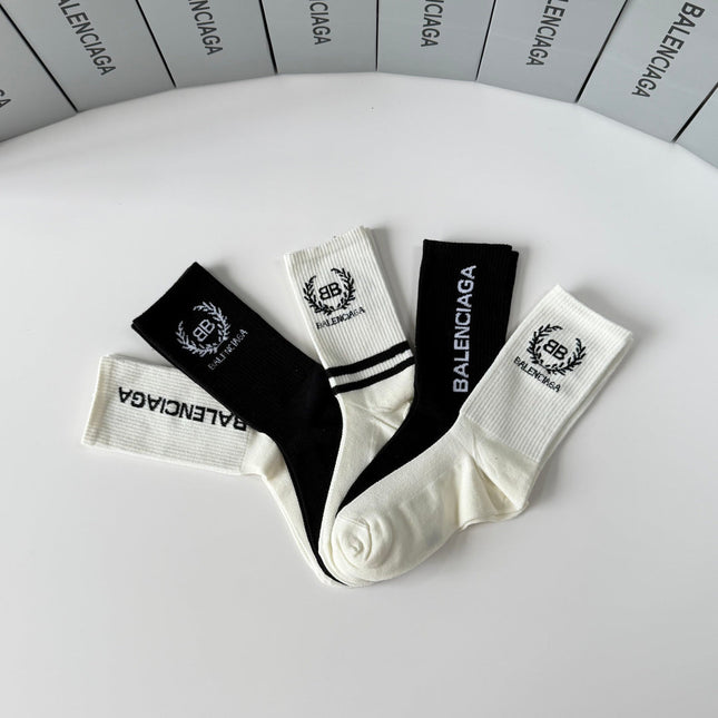 BALENCIAGA 26S CREW SOCKS 350964 (1 BOX)