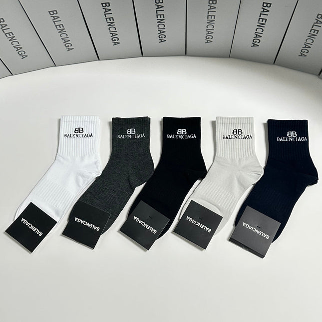 BALENCIAGA 26S ANKLE SOCKS 358566 (1 BOX)
