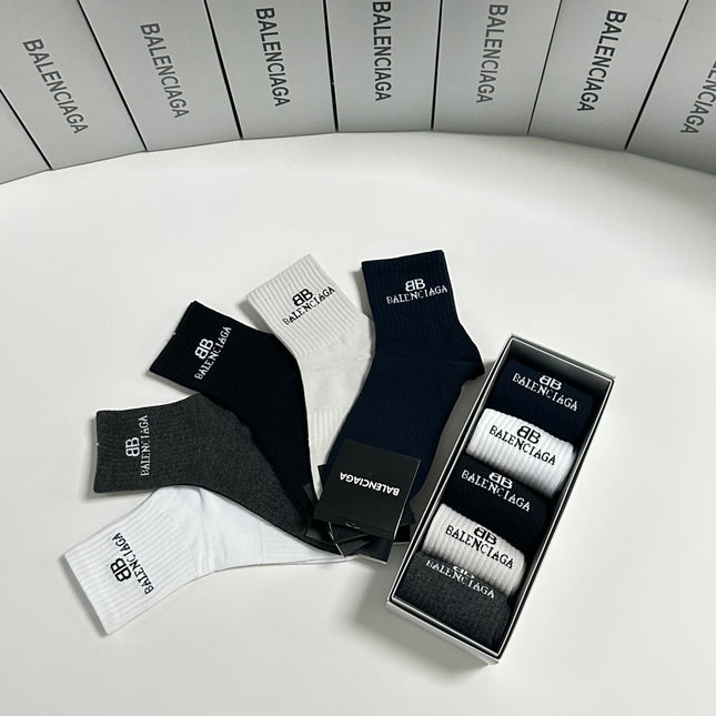 BALENCIAGA 26S ANKLE SOCKS 358566 (1 BOX)