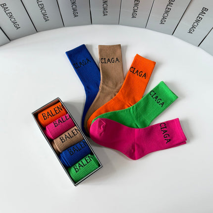 BALENCIAGA 26S CREW SOCKS 358579 (1 BOX)